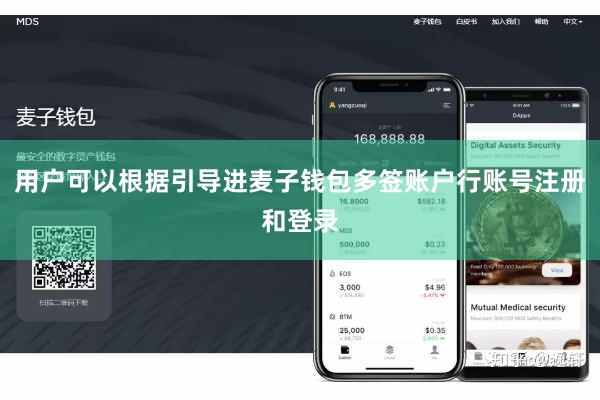用户可以根据引导进麦子钱包多签账户行账号注册和登录